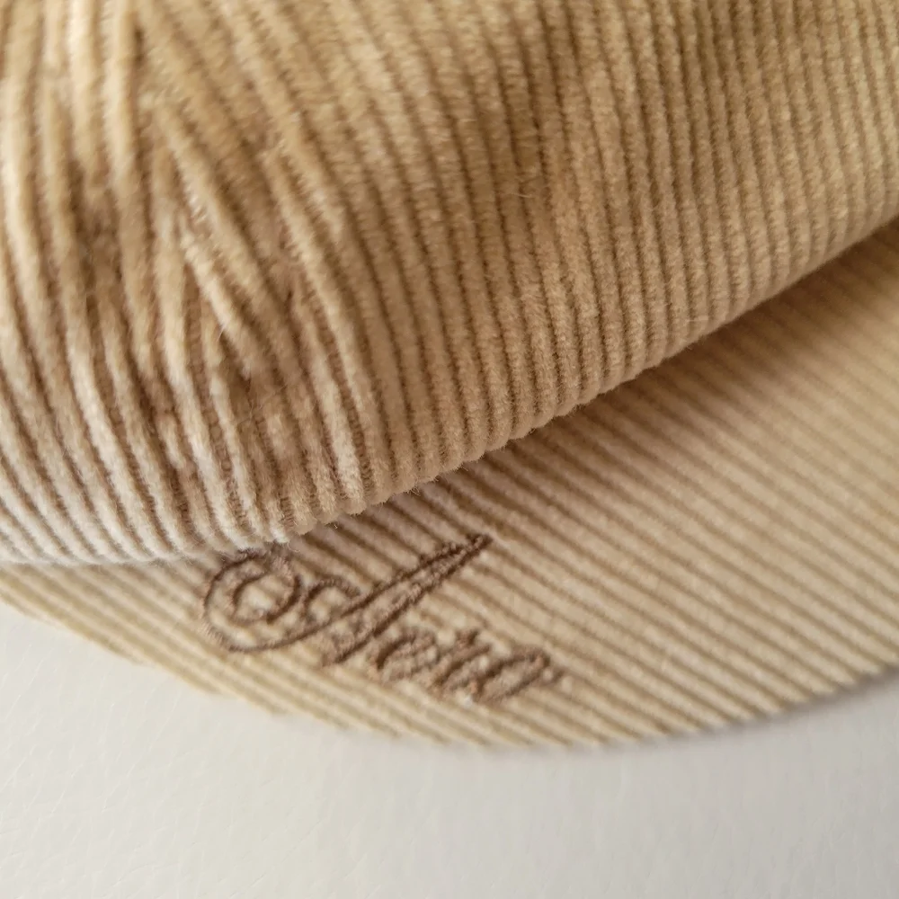 Aeropostale Hat ~ Cap ~ Newsboy ~ Tan Corduroy ~ Boho Hippie Vintage Look ~ GUC